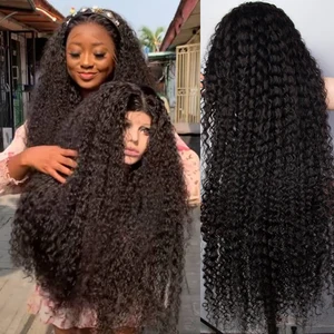 13x4 Deep Wave Frontal Wig Brazilian Curly Full Lace Human Hair Wigs 30 34 40 Inch 13x6 Hd Front Wat in Pakistan