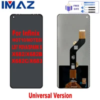 imaz original lcd accessory for infinix hot 10 display touch screen digitizer assembly for x682b x682 x682c note 8i spark6 lcd