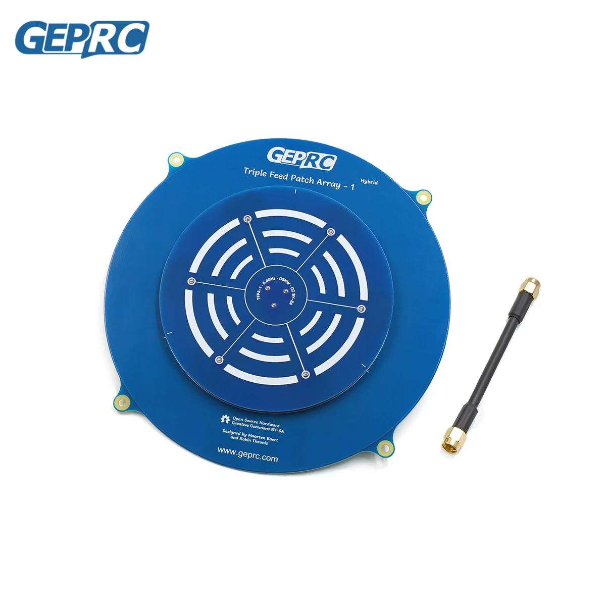 

GEPRC Triple Feed Array 5.8G 14DBI Circular Polarized FPV Antenna Compatible RHCP LHCP for RC Drone FPV Long Range VTX Goggle
