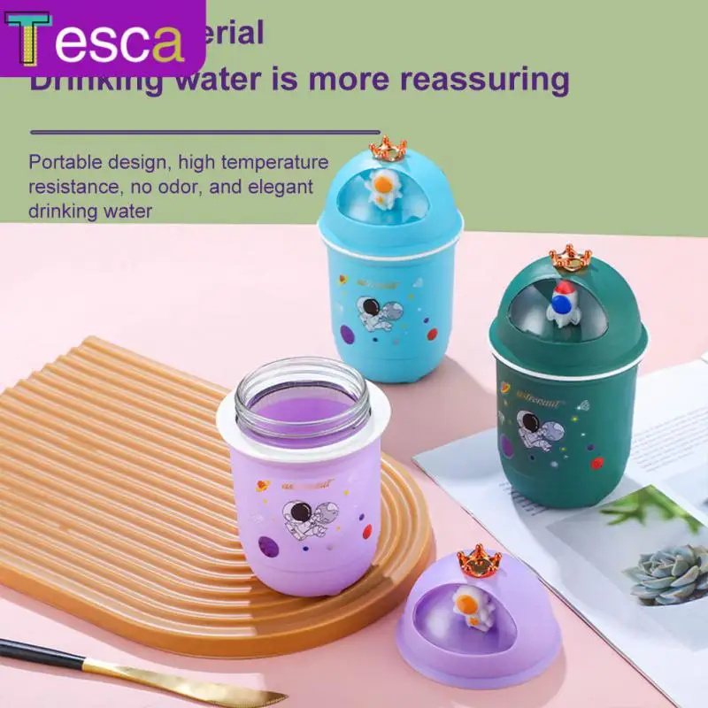 

380ml Plastic Cute Water Bottle For Kids Cartoon Planet Outdoor Fruit Juice Drinking Cup Portable Yogurt Milk Girl Boy Water Cup