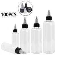 100pcs 30ml 60ml 120ml pet plastic dropper bottles empty e juice liquid containers refillable oil bottle with screw cap
