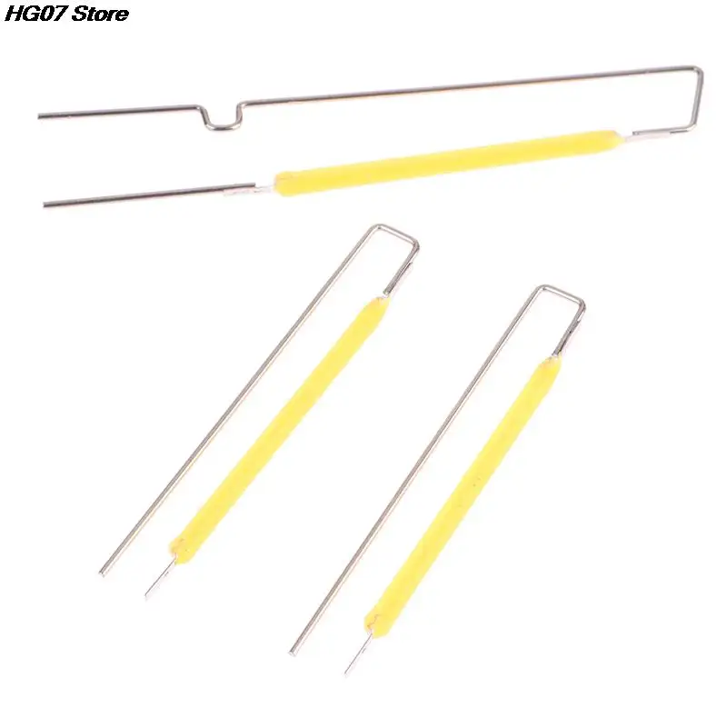 

10PCS 3V 38mm Led Filament Bulb Lamp Parts Ceramic Spot Welding Filament Wire Lamp Filament Led Diode Partial Bulb Chip 41/57MM