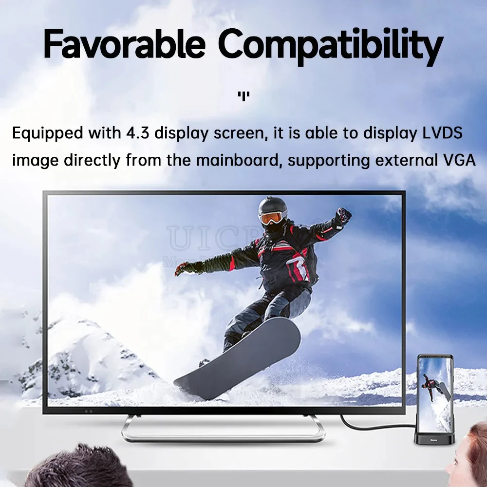 TV160 6-й преобразователь материнской платы для ремонта ЖК-телевизора 4 3-дюймовый