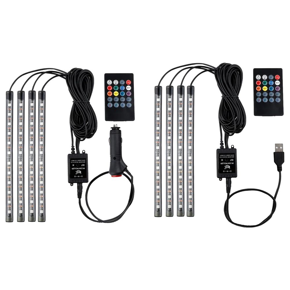 

Gorgeous 7-Color RGB Interior Lighting LED Strip Flexible Neon Ambient Light Auto Cage Lampshade Ceiling Light