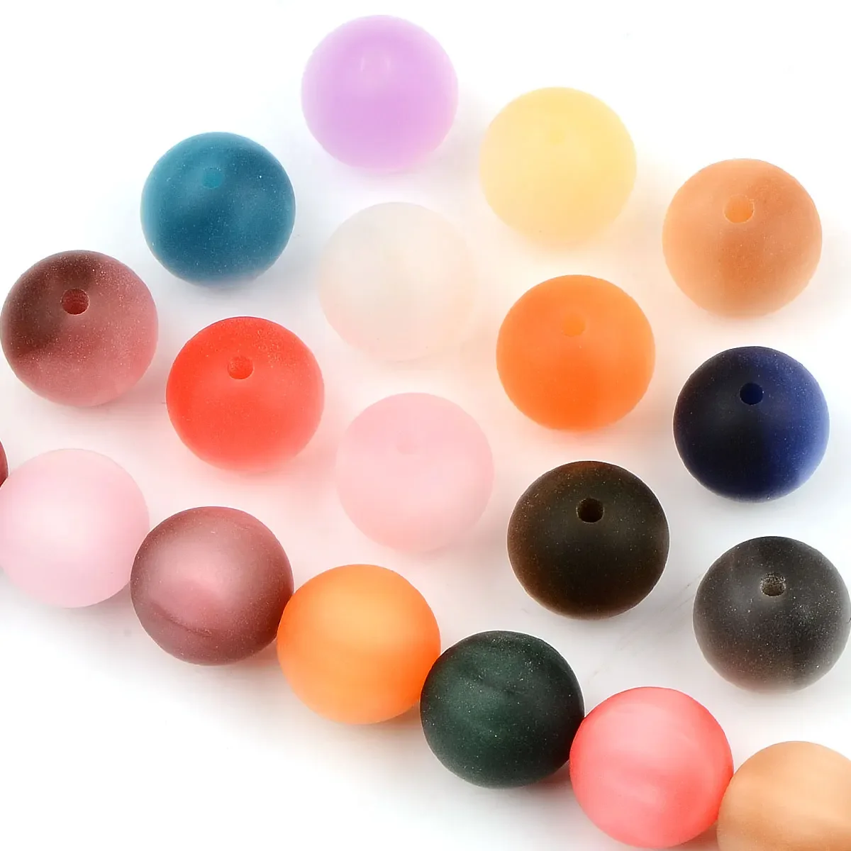 8 шт. 1 6 см разные цвета круглые матовые кошачьи глаза акриловые бусины для