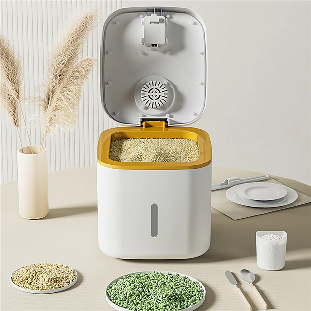 

5KG Kitchen Grain Container Bucket Insect-Proof Moisture-Proof Rice Sealed Jar Home Food Organizer Tank Pet Dog Food Container