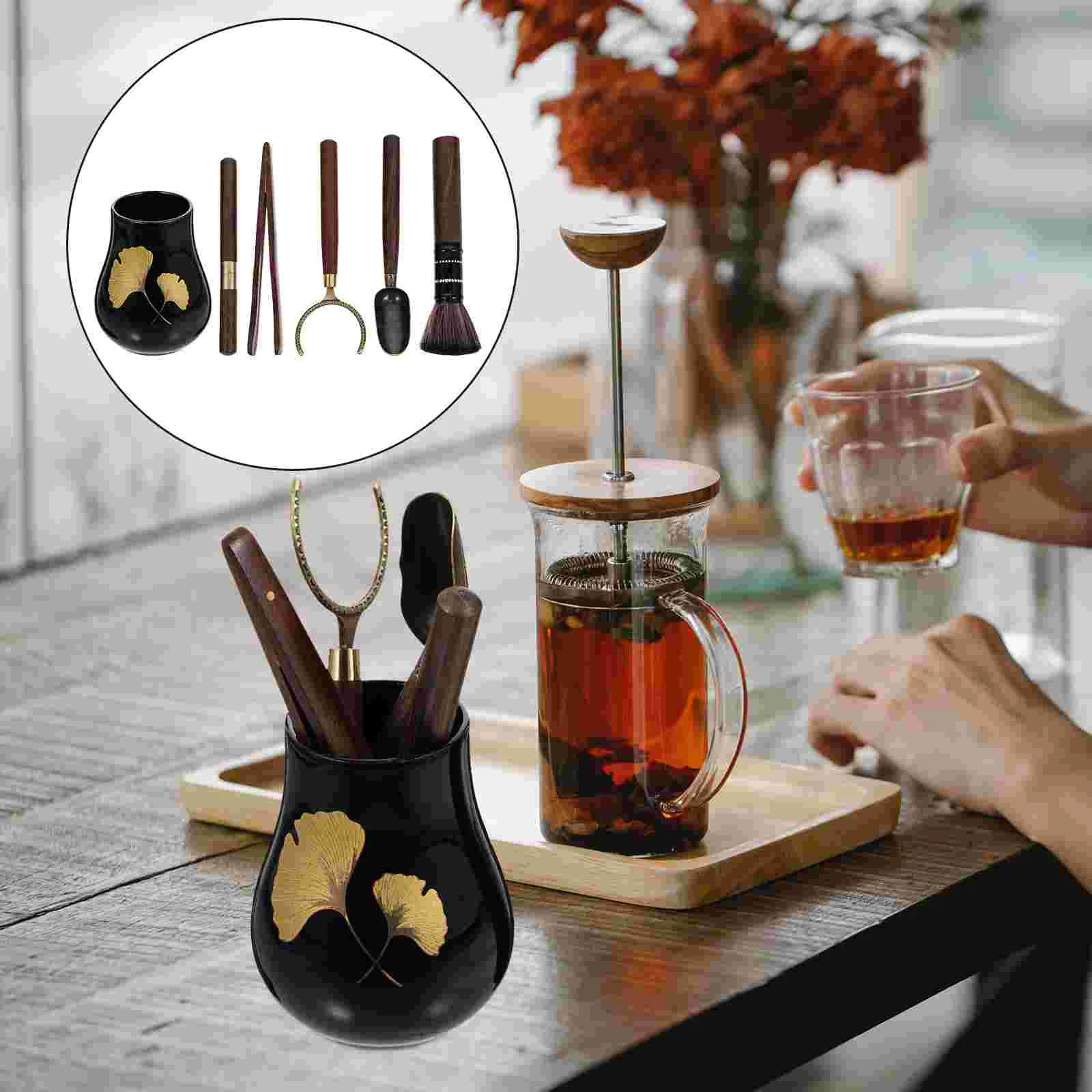 

Tea Set Tool Kongfu Chinese Accessories Fu Ceremony Kung Tools Makinggongfu Kungfu Scoop Tongs Service Utensils Gentlemen Six