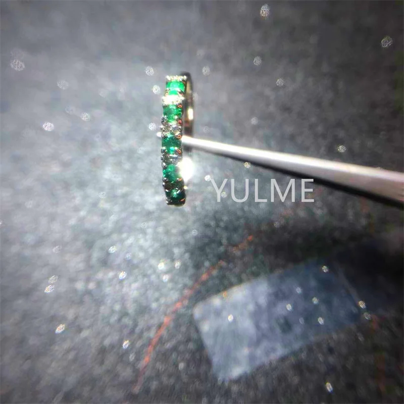 Горячая Распродажа стиль женское кольцо 925 серебро с натуральным изумрудом