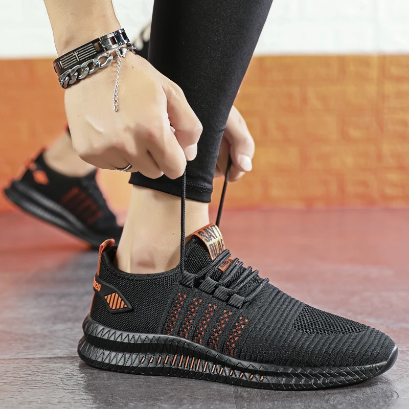 Cheap Running Shoes Men Mesh Sport Shoes Men Breathable Sneakers Lightweight Gym Tennis Shoes Comfortable Walking Male Footwear