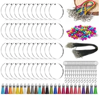 319pcs acrylic keychain blank set transparent circles jewelry accessories diy projects and handicrafts