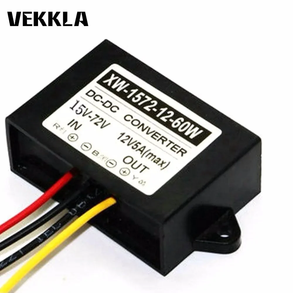 Новый водонепроницаемый понижающий преобразователь с IP67 на 12 В постоянного тока, 5 А, 60 Вт, преобразователь источника питания, модуль регулятора, понижающий преобразователь питания