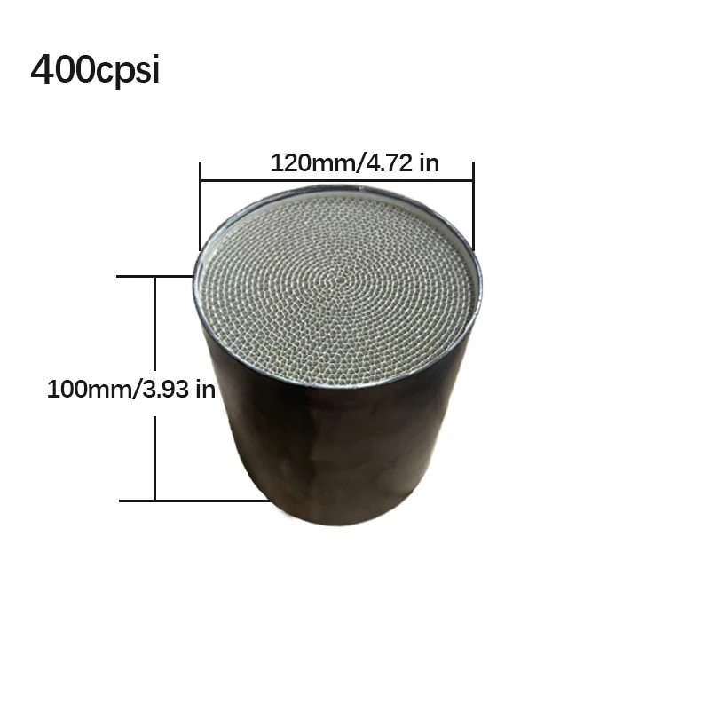 

EURO 3 400 cpsi автомобильный катализатор с высоким расходом, металлический круглый каталитический нейтрализатор для выхлопных систем бензиновых двигателей