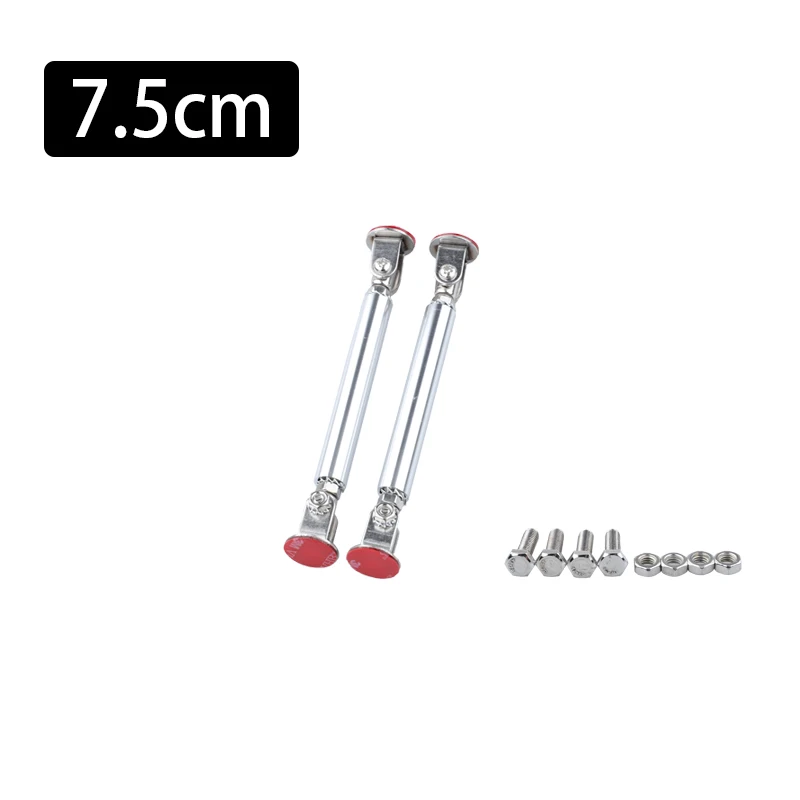 

2 шт., 75 мм/100 мм/150 мм/200 мм, универсальный регулируемый передний бампер, разделитель для губ, стержень, стойка, рулевая планка, клейкий комплект поддержки, аксессуары