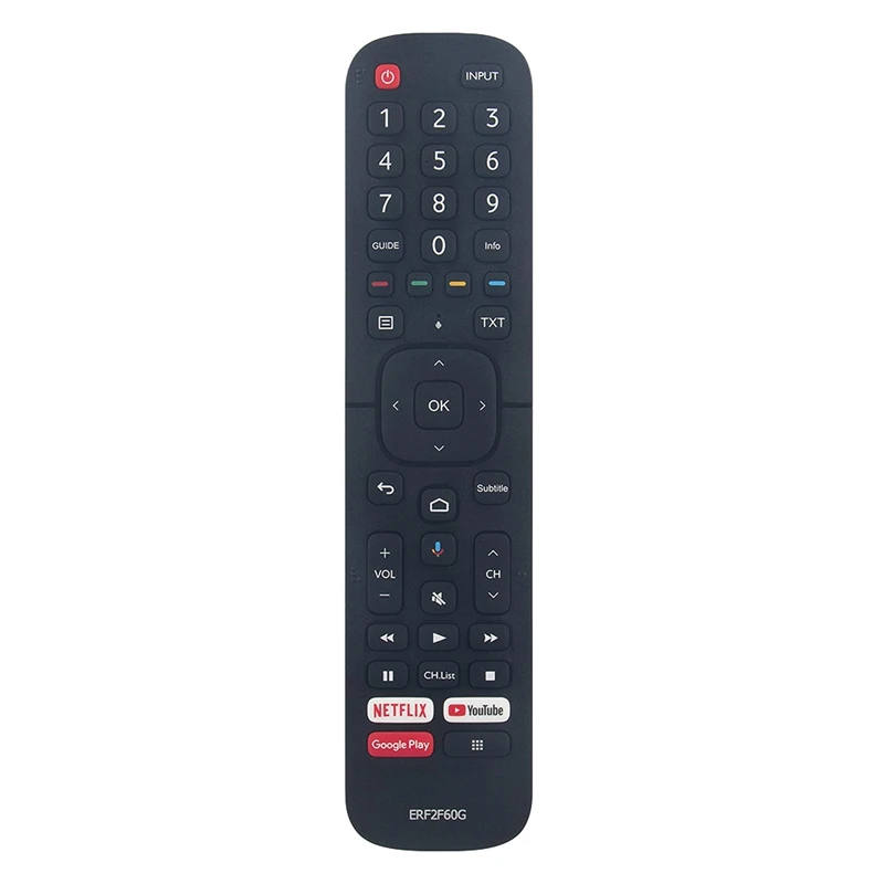 ERF2F60G Replace Remote Control For Hisense Smart Android TV 9.0 Pie 40A56E (Without Voice Function)