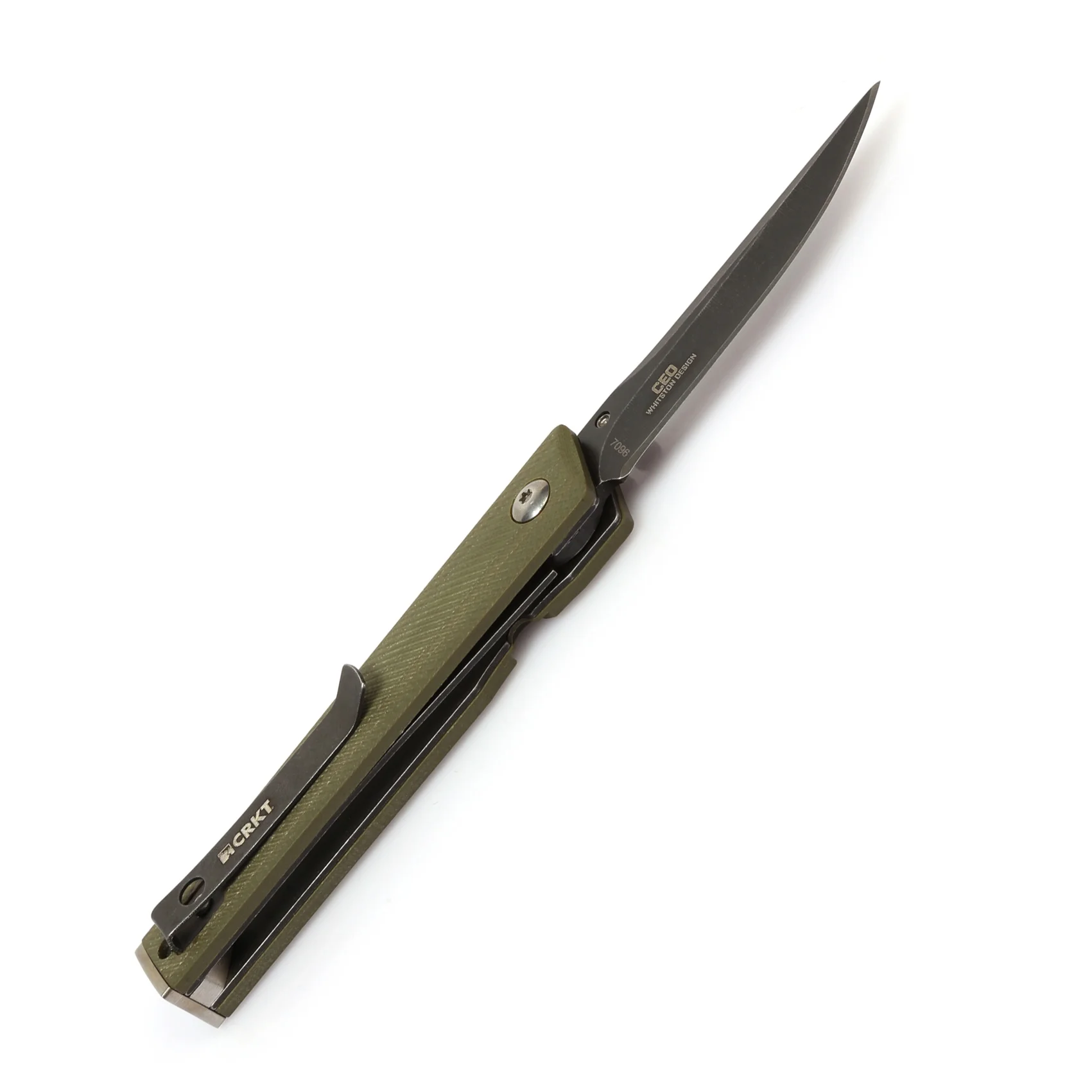 

Карманный нож CRKT 7096 Ceo G-10 Green 8 Crl3MoV со стальным вкладышем