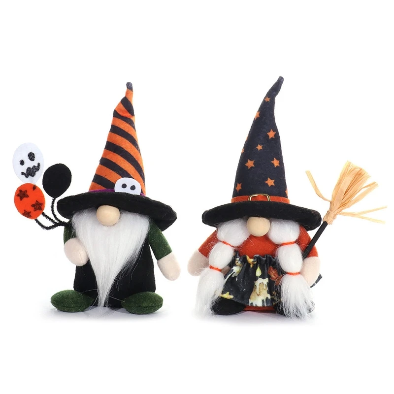 

Милая фигурка метлы на Хэллоуин гном, подарок, украшение, настольное украшение, поделки для детей, женщин, мужчин, подарок