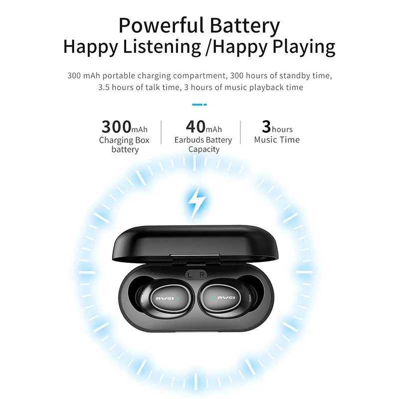 TWS-Наушники AWEI T16 с поддержкой Bluetooth |