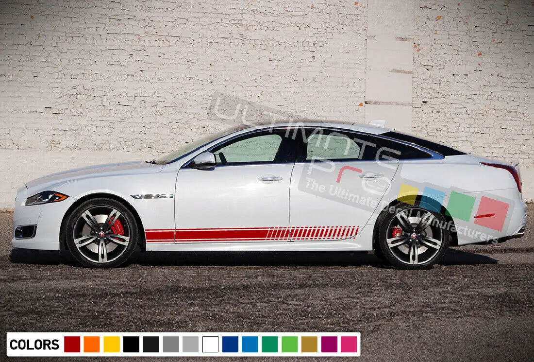 

Наклейка с полосками боковых дверей для Jaguar XJ Vent Sport Super Car Sun Roof hood