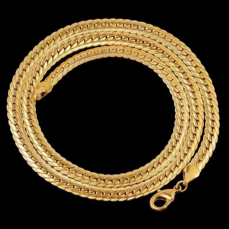 

16-30 Inch Men Classic Punk Necklace Link Chains Long Necklace Choker Fashion Man Hip Hop Jewelry Gifts