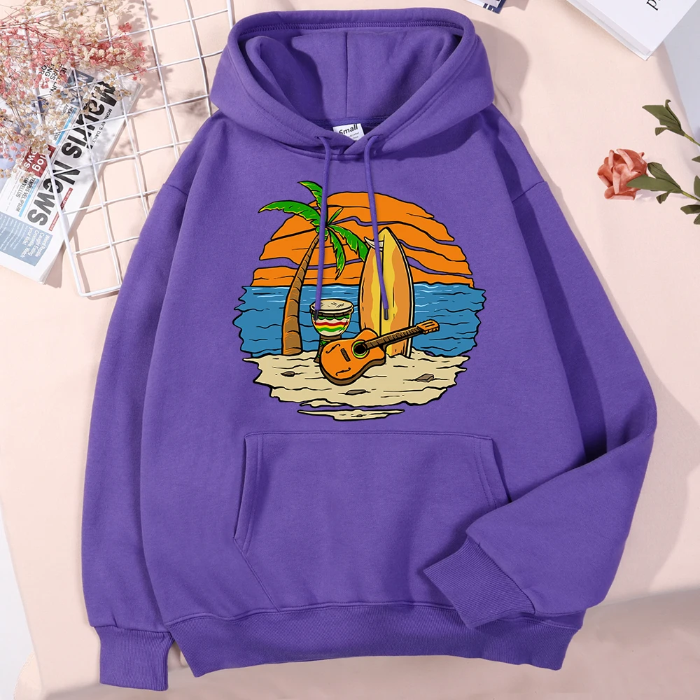 

Мужская толстовка с принтом гитары и серфинга, повседневные теплые осенние толстовки, качественные толстовки в стиле хип-хоп, мужские пулов...