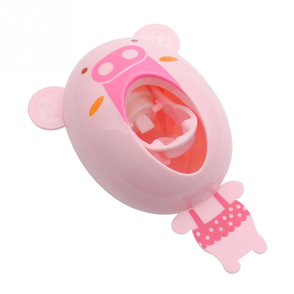 

Toothpaste Dispenser Squeezer Holder Tube Cartoon Tooth Automatic Extruder Clip Kids Rolling Free Hands Wall Brushing Holders