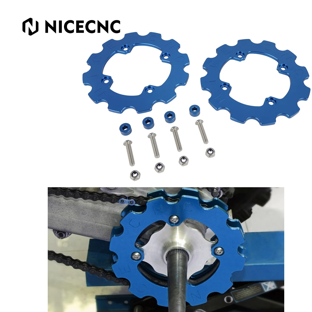 NICECNC ATV Dual Sprocket Guard Protector Cover For Yamaha Raptor 700 YFM700R 2006-2022 700R YFM700R 12-22 Black Blue Silver Red