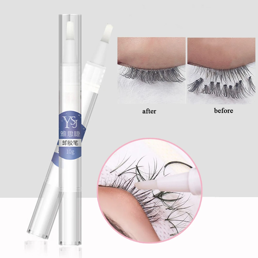 

Eyelash Extension Glue Remover Transparent Non-irritating Quick Drying Adhesive Gel Remover Eye Lashes Make Up Remover Pen 10ML