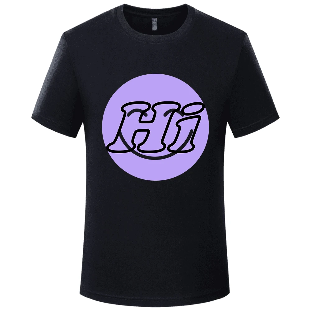 

Мужская хлопковая футболка с коротким рукавом, с принтом