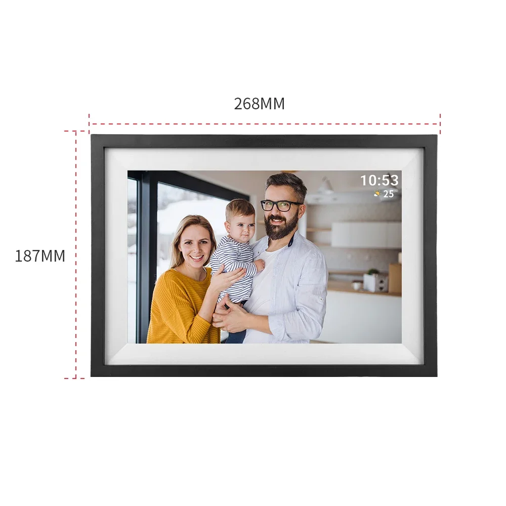 Последняя модель 2024 цифровая фоторамка с Wi-Fi 10 1 дюйма встроенная память 32 ГБ