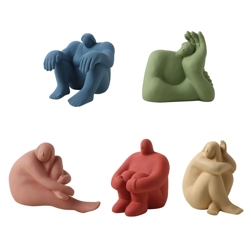 

Минималистичная абстрактная Художественная Скульптура K3NA с толстыми фигурками, маленькое украшение, настольное украшение для дома, гостин...