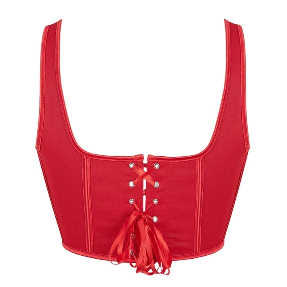 Женский укороченный топ на бретелях