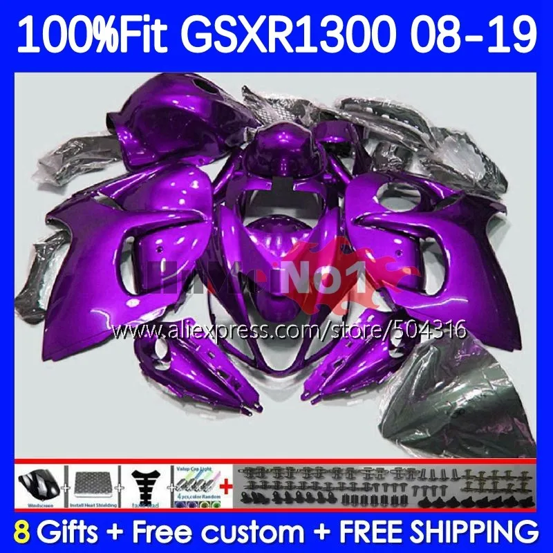 

GSXR-1300 For SUZUKI Hayabusa GSXR 1300 CC 30No.142 purple blk GSXR1300 08 09 10 11 12 13 2014 2015 2016 2017 2018 2019 Fairing