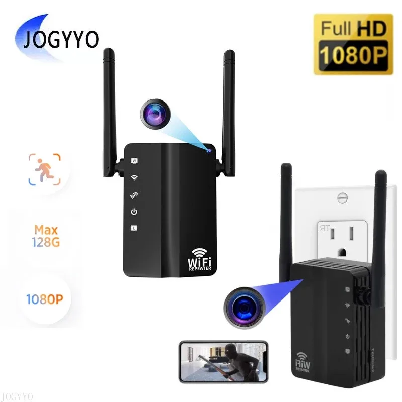 

2 in 1 WiFi Range Extender HD Wireless IP Camera 300Mbps Router Signal Booster Indoors Security WiFi Video Surveillance Camera