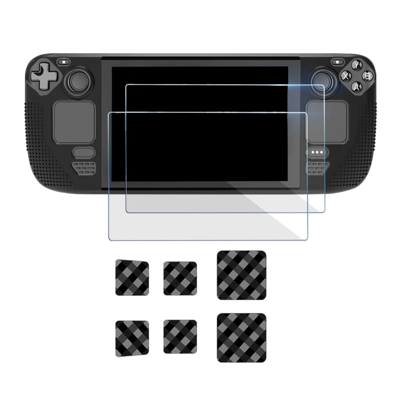 

Wear-resistant Host Button Touchpad Sticker + Tempered Glass Film for Steam Deck DXAC