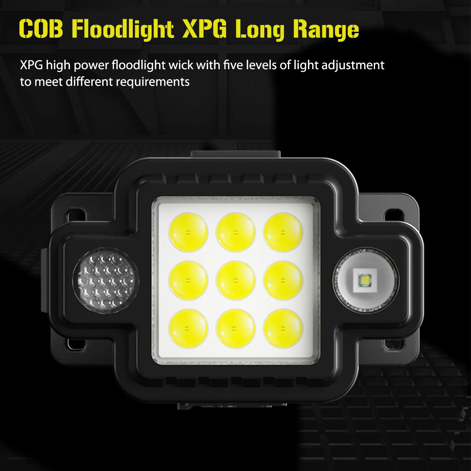 

Фонарь с зарядным устройством типа c, многофункциональсветильник водонепроницаемый фонарь с высокой яркостью для кемпинга, походов