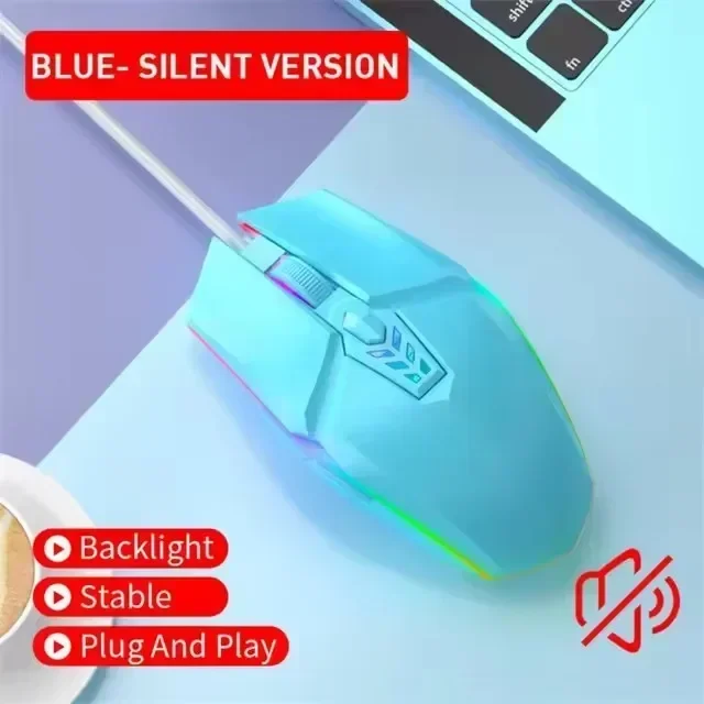 Проводная игровая мышь ZLRLMHY RGB 1600 dpi 6 кнопок