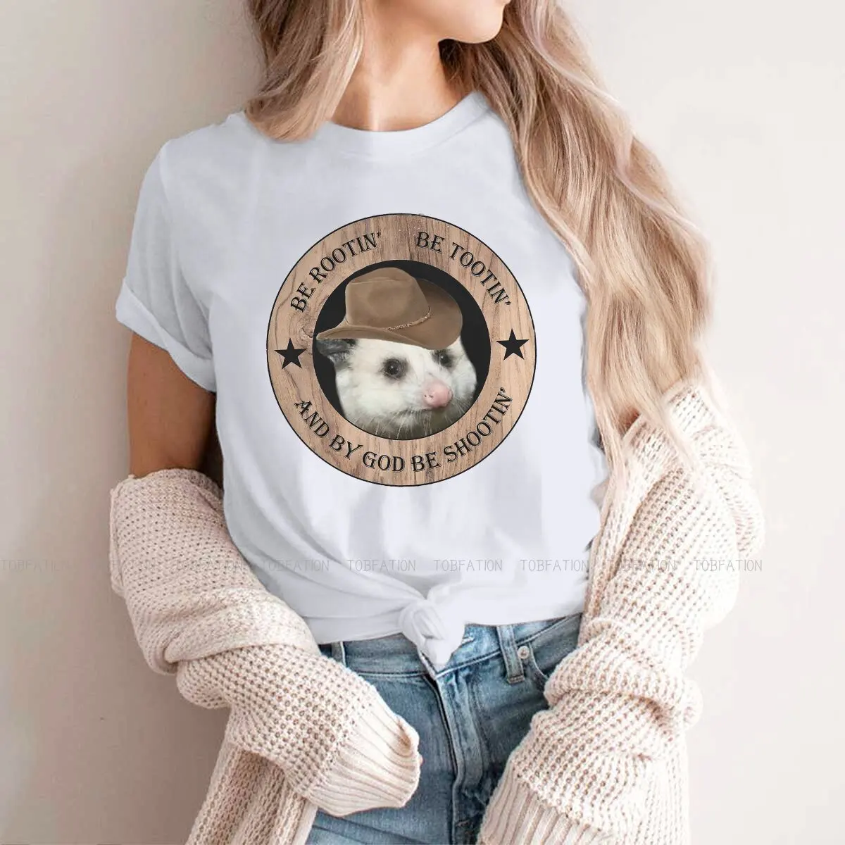 Rootin Tootin Cowboy Classic  Special TShirt for Girl Opossum Mouse Animal Comfortable New Design Gift Idea  T Shirt Stuff
