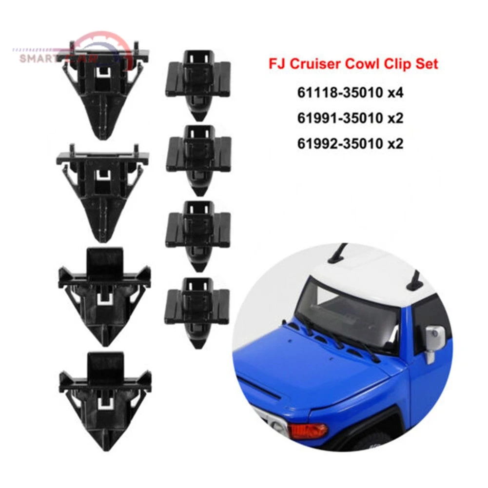 

New Body Cowl Clip Car For TOYOTA FJ Cruiser 2007-14 Panel Retainer Set Accessories