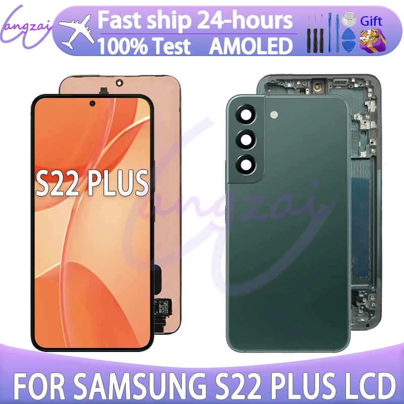 AAA + Amoled ЖК-дисплей для Samsung Galaxy S22 Plus Дисплей S906 S906b S906u Замена дигитайзера