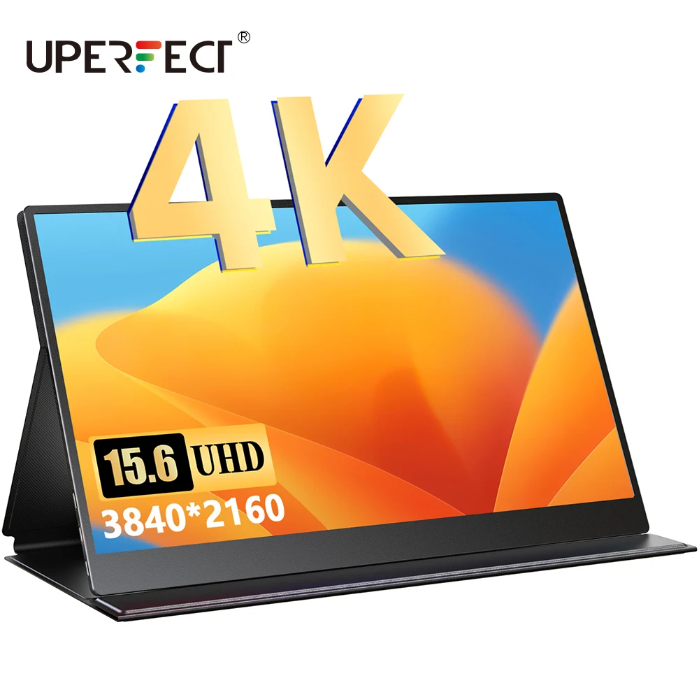 

UPERFECT Portable Monitor 15.6 Inch 4K Metal Housing Mobile Screen With HDMI Type-C USB OTG For Laptop PC MAC Phone Xbox PS4 PS5