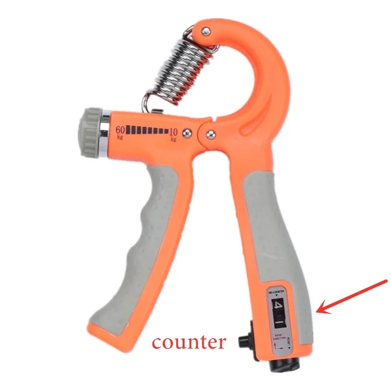 Упражнитель для силы хвата и предплечий Grip Strengthener Strength Trainer Finger Forearm Exerciser with Counter Adjustable Resistance 10-40Kg.