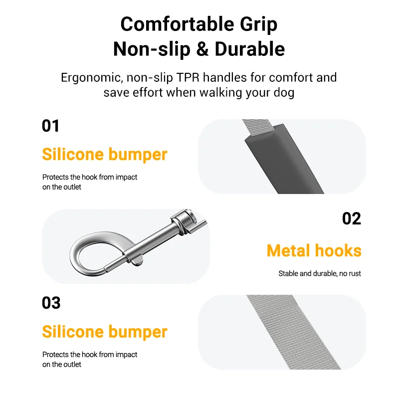 ROJECO автоматический выдвижной поводок для собак 5 м регулируемый тяговый ремень