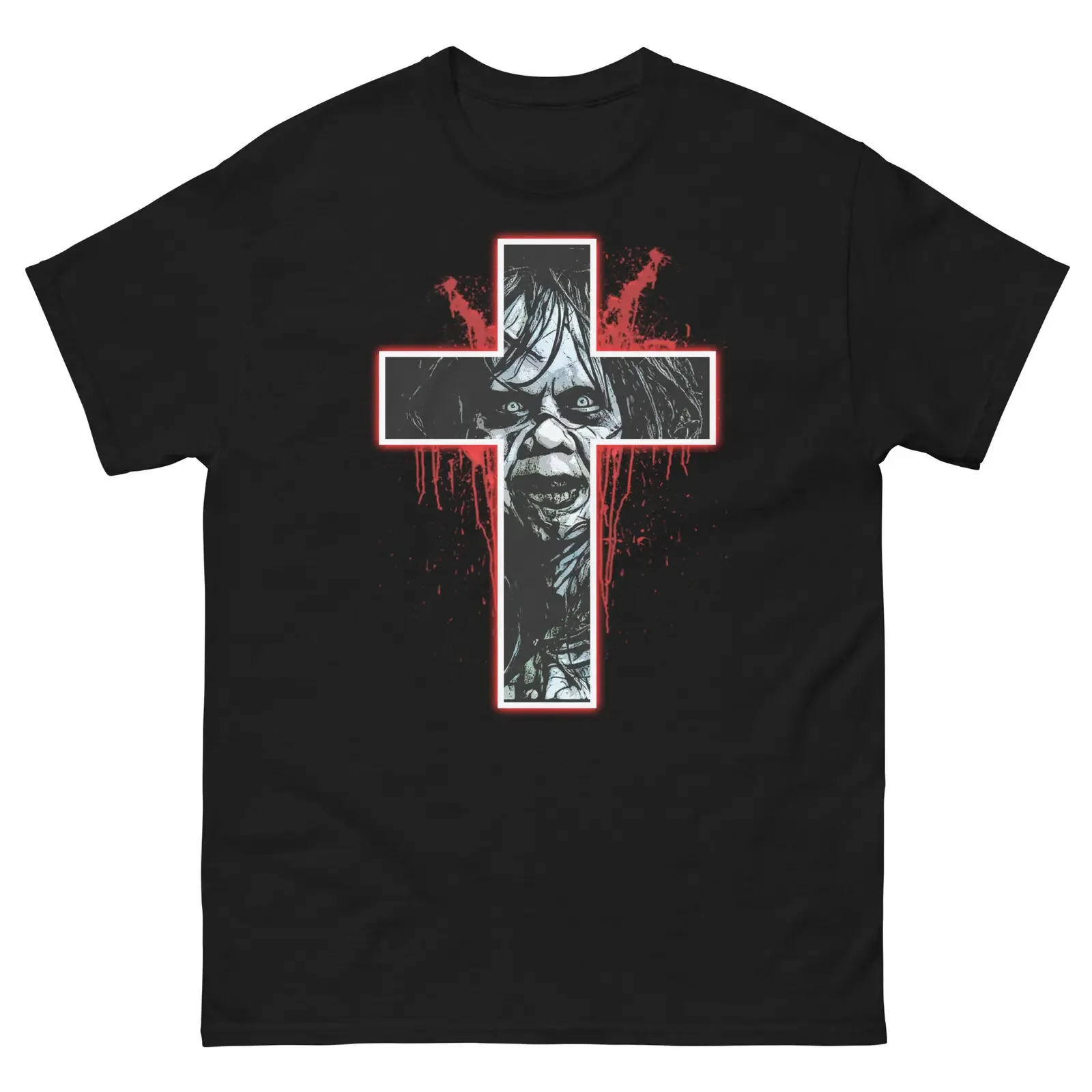 The Exorcist T Shirt Ragan cross tee