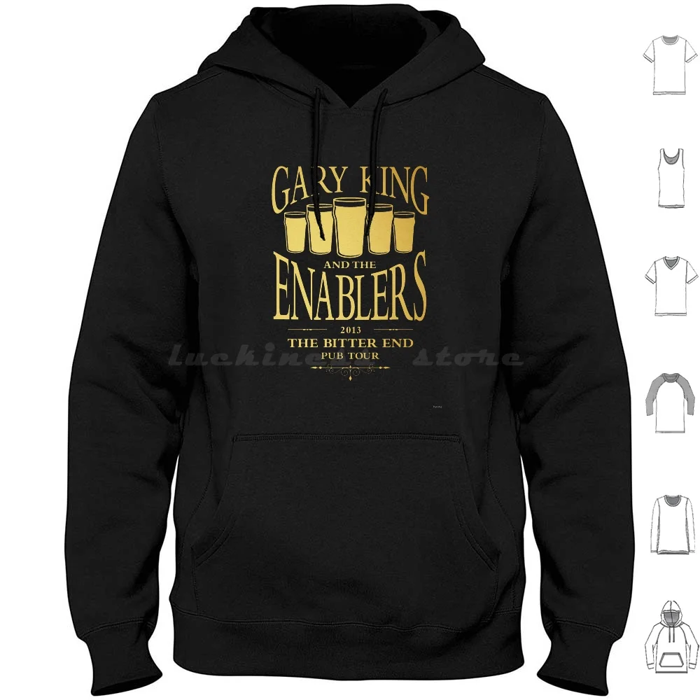 

Gary King And The Enablers Hoodies Long Sleeve Gary King Gary King And The Enablers Music Band The Worlds End Tour The
