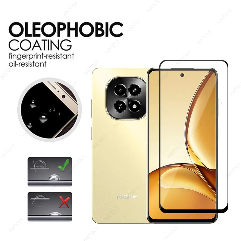 Для Realme C63 закаленное стекло для 5G прозрачная защитная пленка экрана объектива