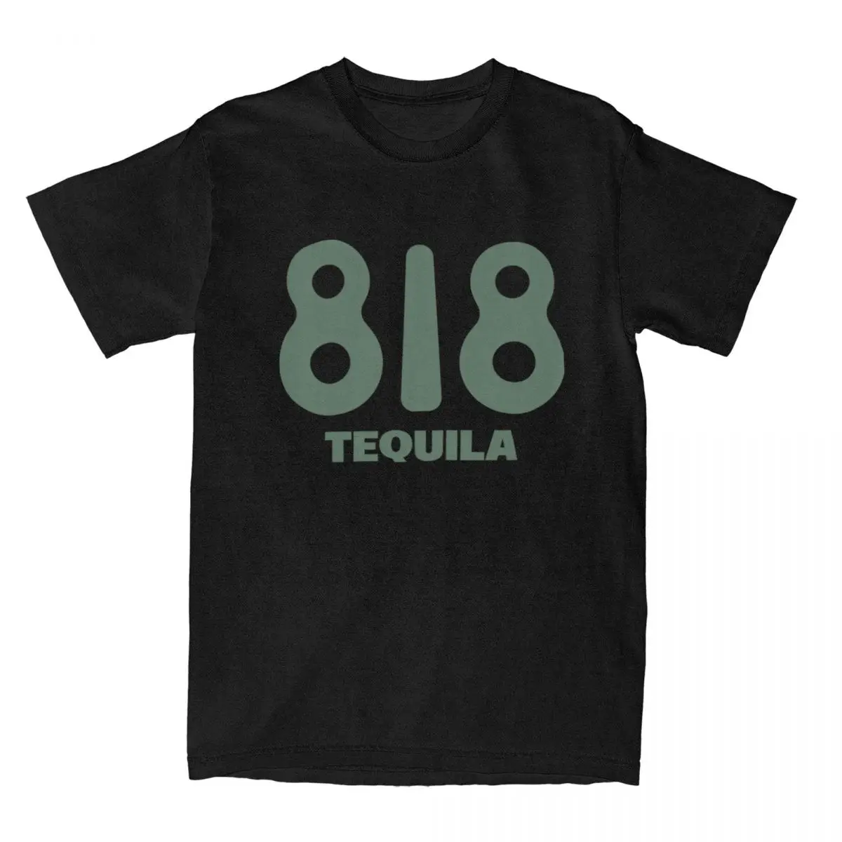 818 Футболка с зеленым логотипом Tequila Wine Harajuku Футболки короткими рукавами Y2K