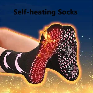 Magnetic Socks Unisex Self-Heating Health Care Socks Tourmaline Magnetic Therapy Comfortable and Bre