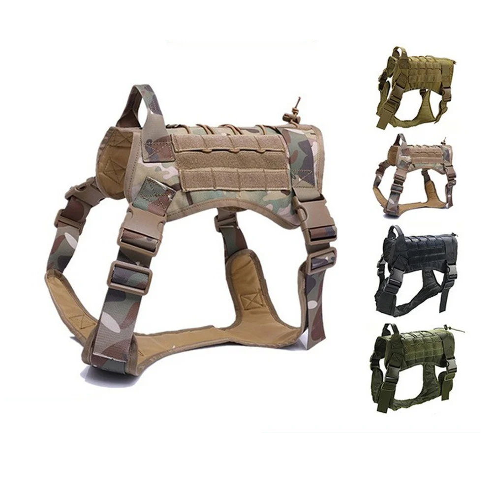 

New Tactical Pet Chest Harness Nylon Explosion-proof Buckle Large Dog Adjustable Vest-style Dog Chest Harness