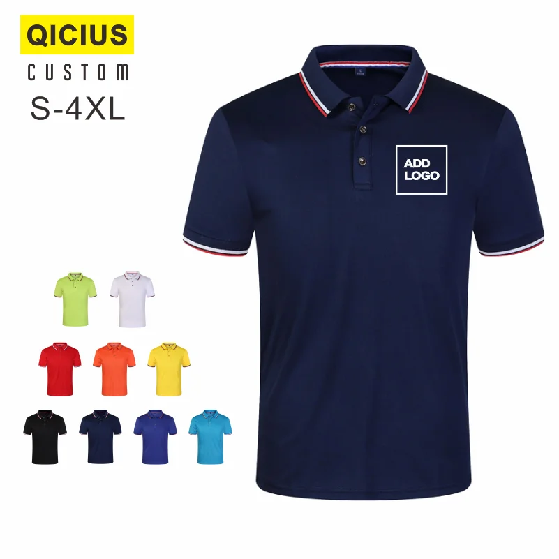 

Your Own Design Logo Brand Logo Picture Custommen Clothing Polo Shirts Men's Tops Multiple Colors Loose Fashion New Style 2021