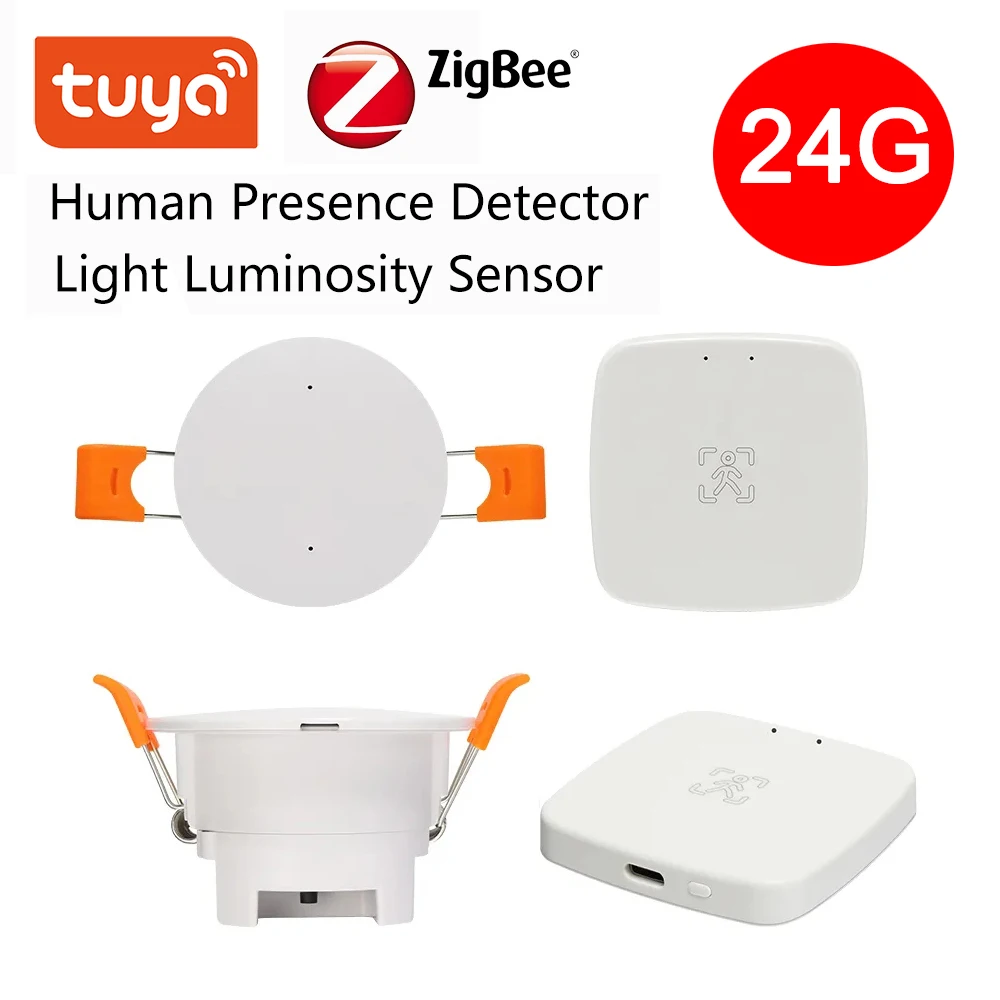 

Датчик движения Tuya Zigbee, умный детектор присутствия человека, 24G, с приложением